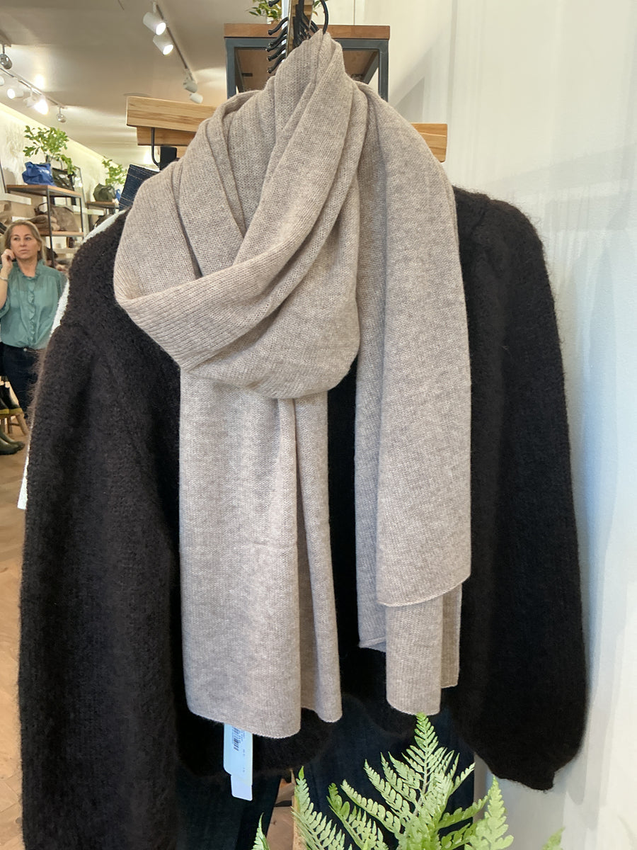 Hartford cashmere mix Mega scarf - toast