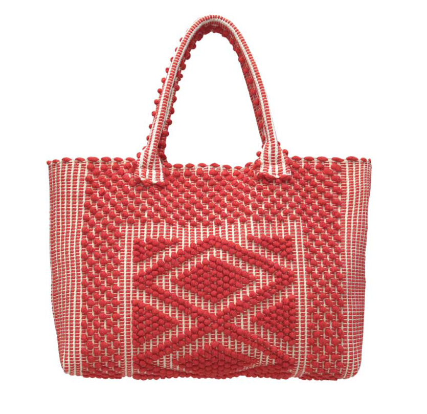 Antonello Tedde PULA large tote - red/cream