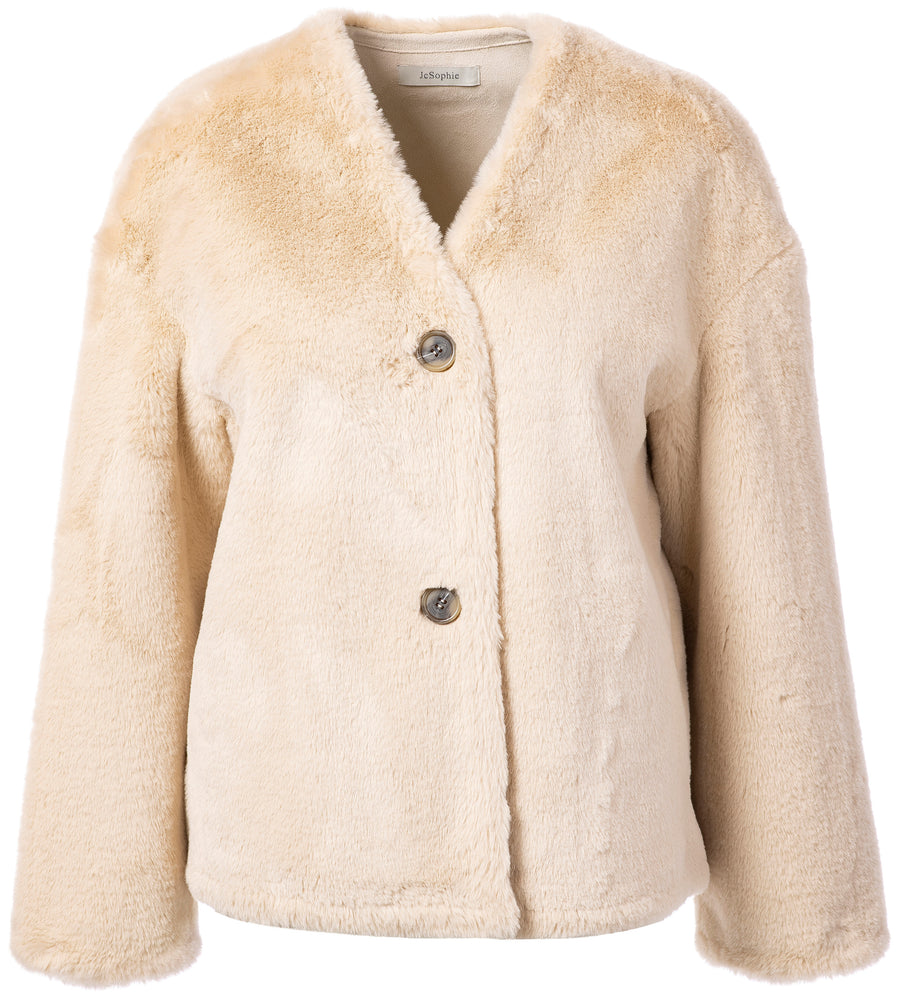 JcSophie Precious faux fur jacket - light sand