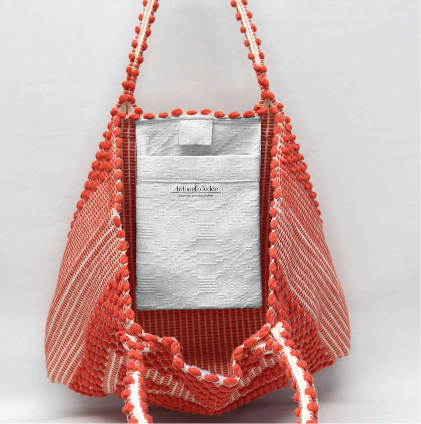 Antonello Tedde PULA large tote - red/cream