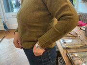 Cash-ca crew neck merino/yak jumper - olive