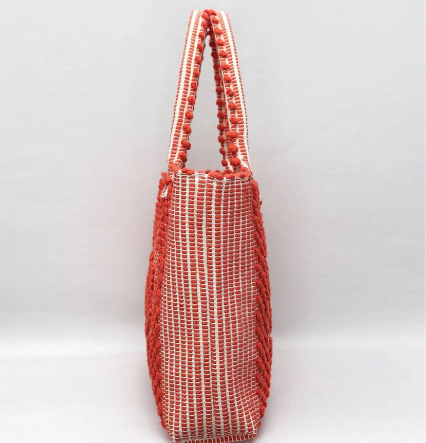 Antonello Tedde PULA large tote - red/cream