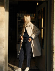 Indi & Cold wool coat with detachable waistcoat - winter white