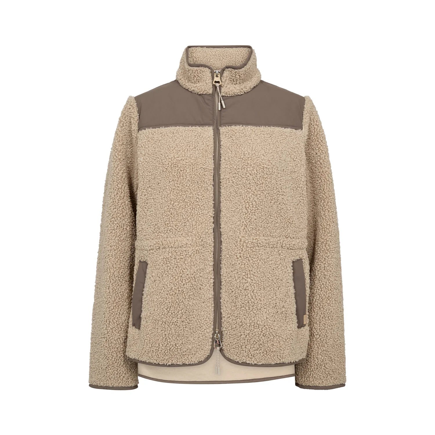Mos mosh Elisa Eli teddy jacket - feather grey