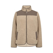 Mos mosh Elisa Eli teddy jacket - feather grey