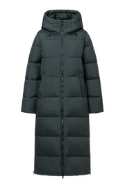 Ecoalf Binai lomg padded coat - woodland green