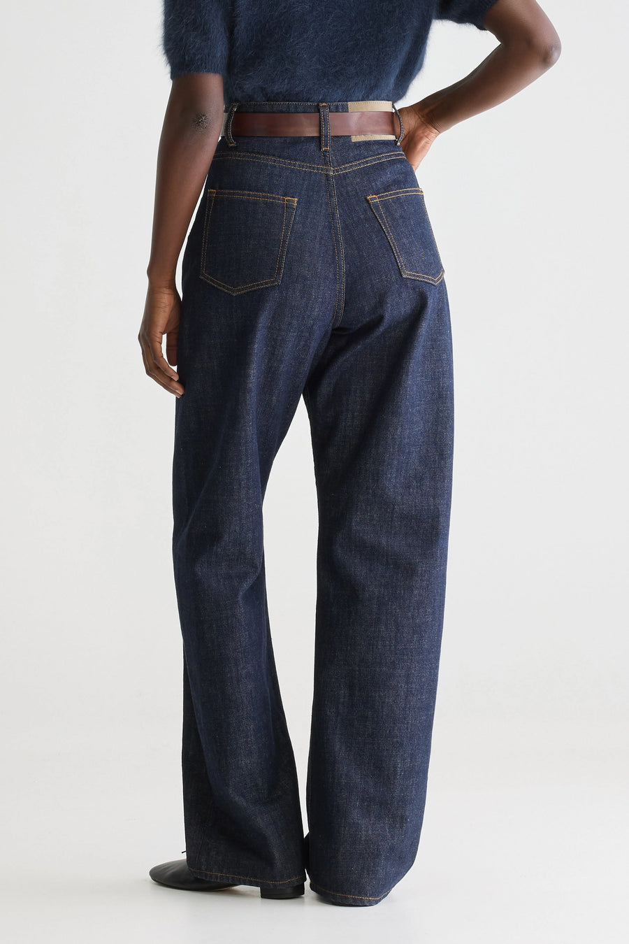 Bellerose Poker wide high rise jeans - dark blue