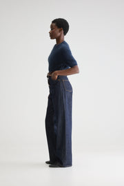Bellerose Poker wide high rise jeans - dark blue