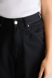 Bellerose Poker high rise/ wide leg jean - black