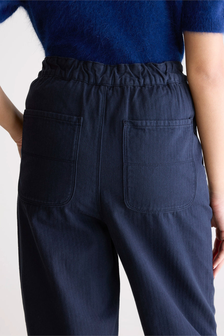 Bellerose Pasop herringbone trouser - navy
