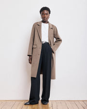 Hartford Ville wool coat - Heather Taupe