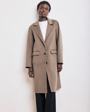 Hartford Ville wool coat - Heather Taupe