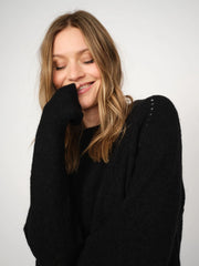 Mos mosh Tammy Thora crew neck jumper - black