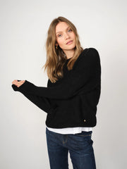 Mos mosh Tammy Thora crew neck jumper - black