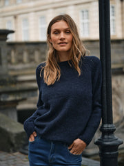 Mos mosh Tammy Thora crew neck jumper - navy