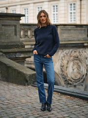 Mos mosh Tammy Thora crew neck jumper - navy