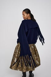 Rabens Saloner Emilia scarf - navy