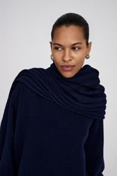 Rabens Saloner Emilia scarf - navy