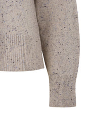 Esme Studios Elisa crewneck jumper - pale blue melange