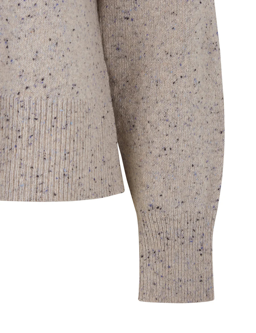 Esme Studios Elisa crewneck jumper - pale blue melange