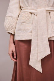 Faune Deia jacket - oyster & gold
