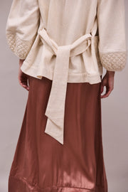 Faune Deia jacket - oyster & gold
