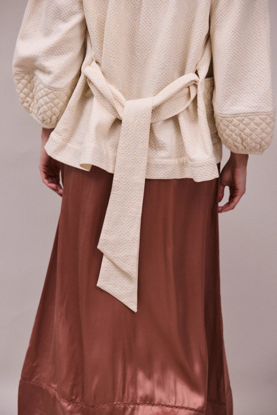 Faune Deia jacket - oyster & gold