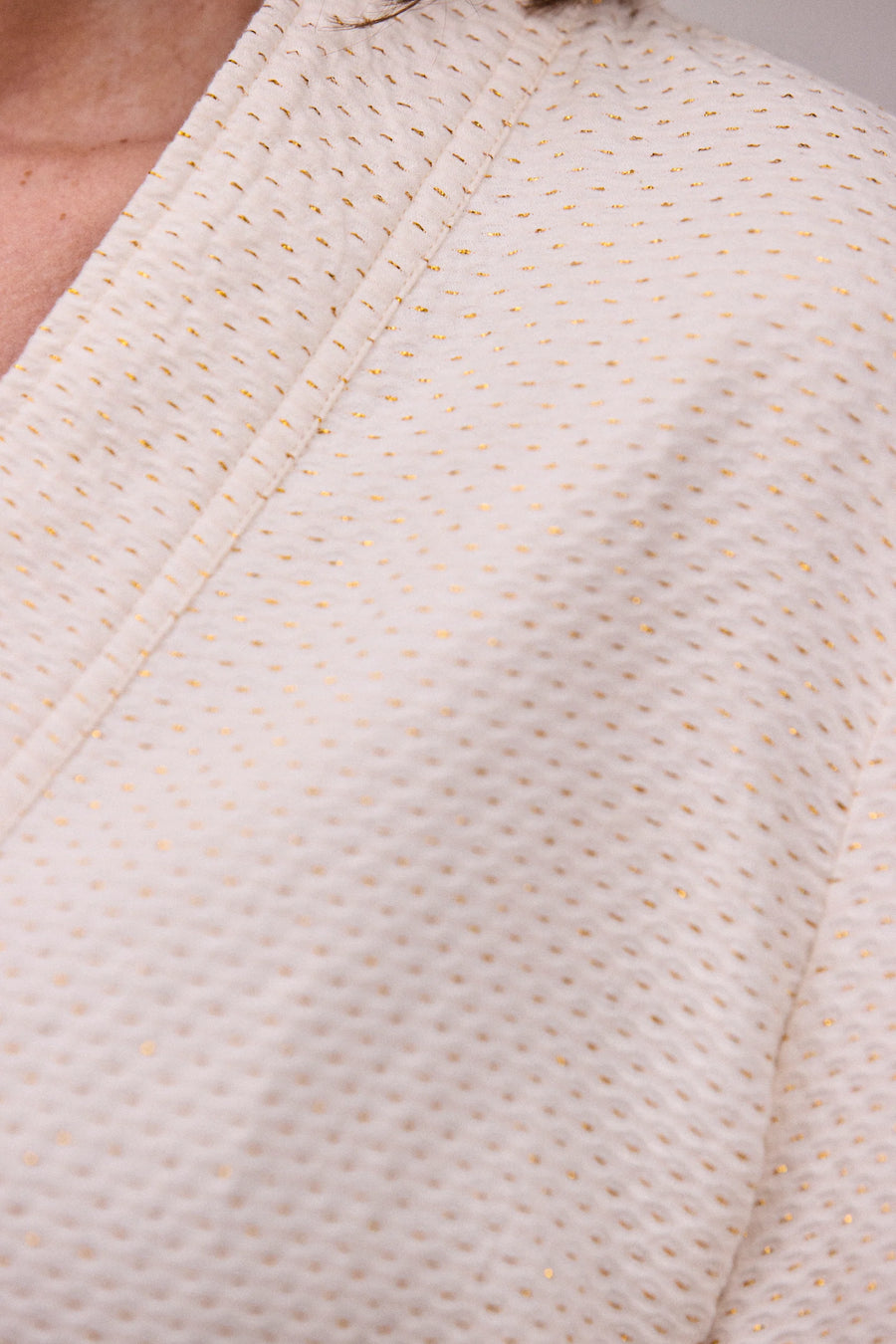 Faune Deia jacket - oyster & gold