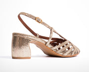 Anonymous Copenhagen Briddie 50 heart sandal - vintage champagne