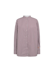 Mos mosh striped oversized shirt - cabernet