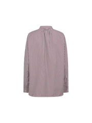 Mos mosh striped oversized shirt - cabernet