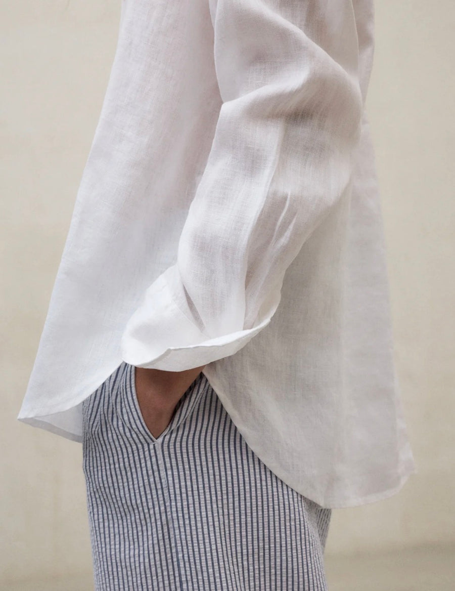 Ecoalf Daria linen oversized shirt - white