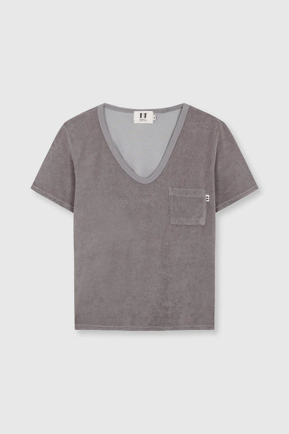 Beatriz Furest Maddison towelling t shirt - grey