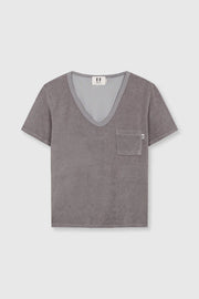 Beatriz Furest Maddison towelling t shirt - grey