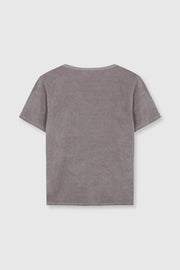 Beatriz Furest Maddison towelling t shirt - grey