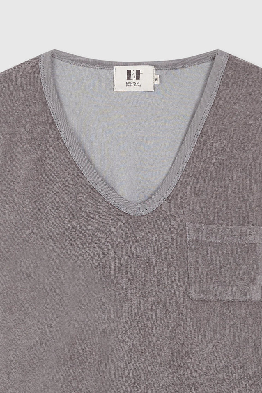 Beatriz Furest Maddison towelling t shirt - grey