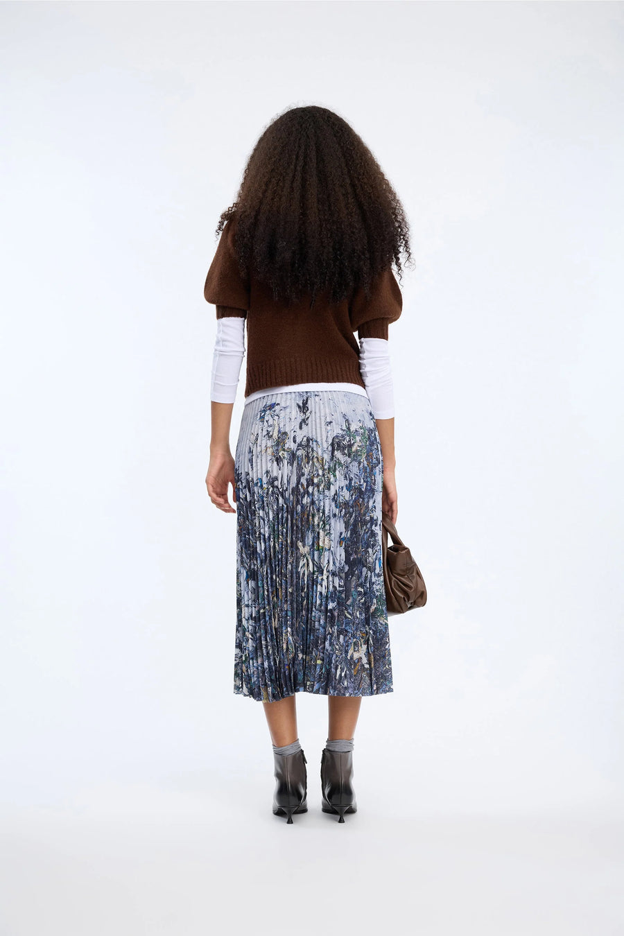 Munthe Charming pleated print skirt