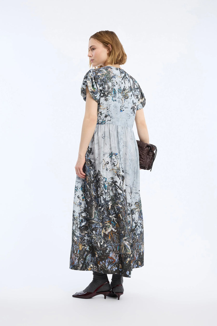 Munthe Victoriana silk print dress