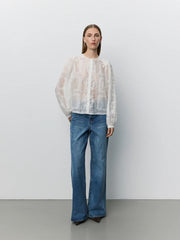 Sofie Schnoor Cora embroidered shirt - off white