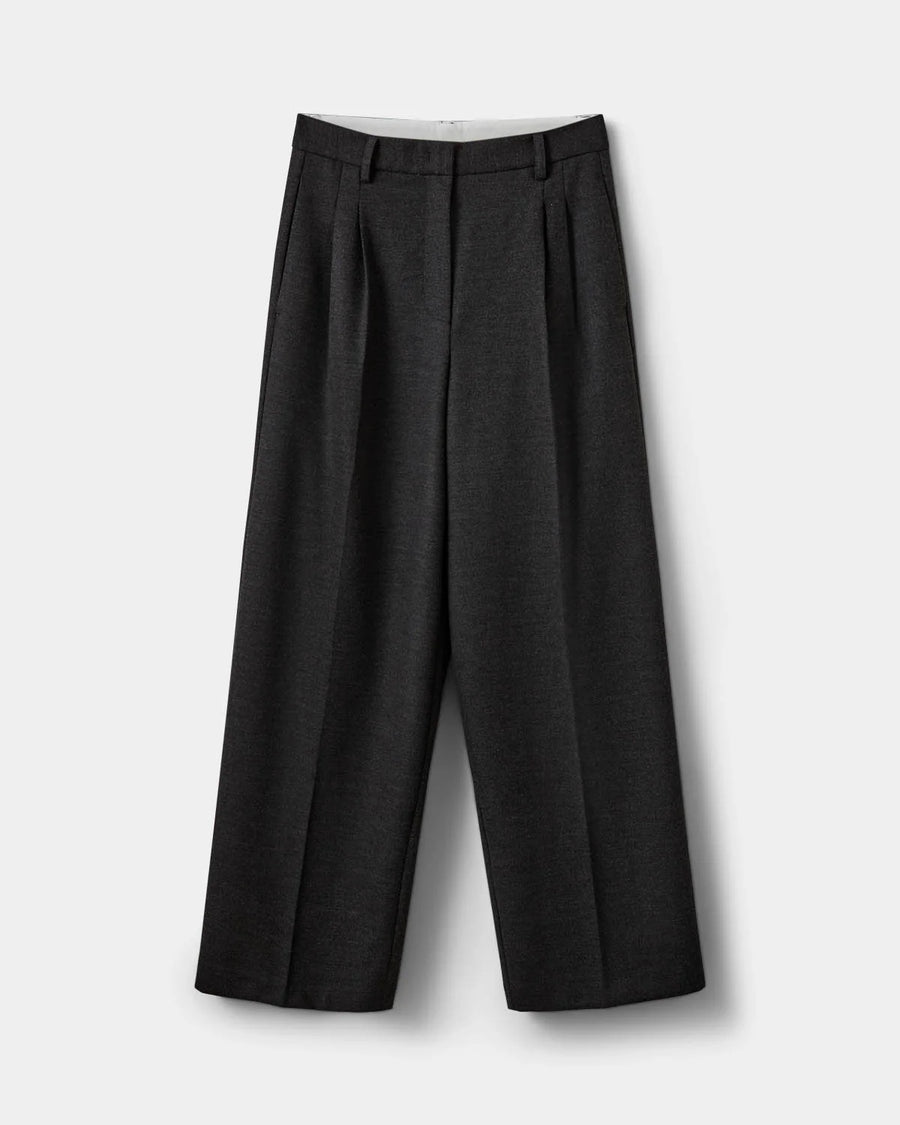 Sofie Schnoor Rosalinda wide leg trouser - charcoal