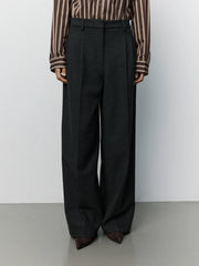 Sofie Schnoor Rosalinda wide leg trouser - charcoal