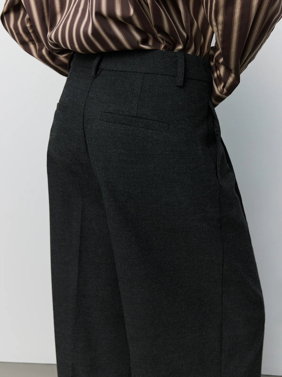 Sofie Schnoor Rosalinda wide leg trouser - charcoal