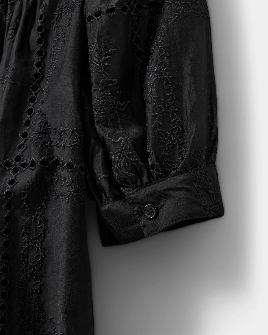 Sofie Schnoor Alessia broderie shirt - black