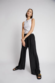 Munthe Arum silk trouser - black
