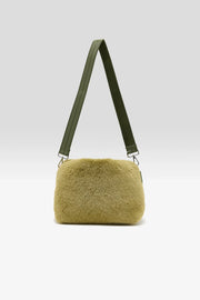 Bellerose Helga faux fur bag - sage green