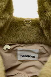 Bellerose Helga faux fur bag - sage green