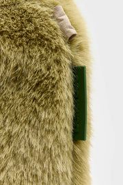 Bellerose Helga faux fur bag - sage green