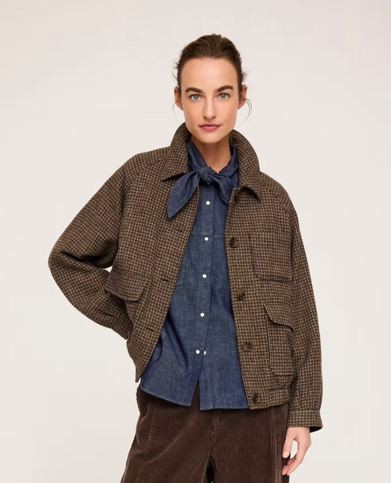 JcSophie Plum blouse in dark denim