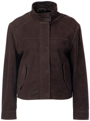 JcSophie Praia suede jacket - dark brown