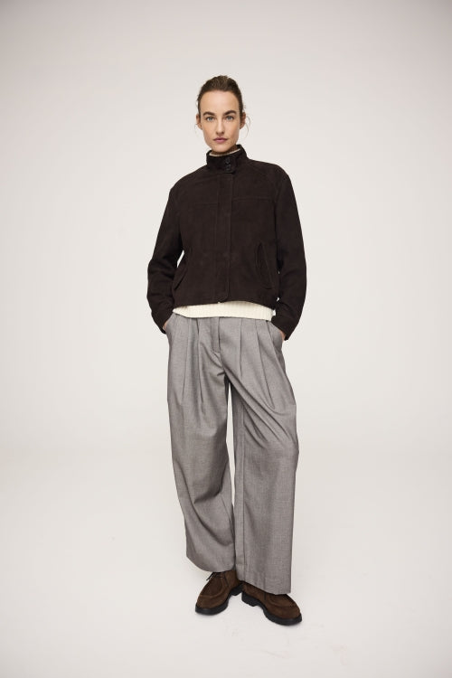 JcSophie Praia suede jacket - dark brown